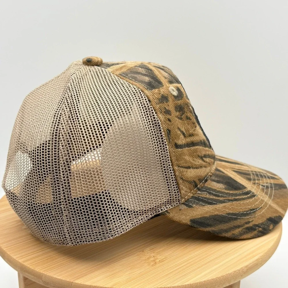 Ducks Unlimited Greenwing Youth Mossy Oak Camo Trucker Hat Snapback Cap NEW